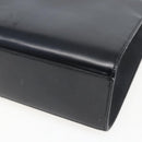 CARTIER Hand Bag Leather Black Silver Auth bs32968-12