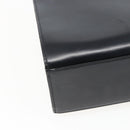 CARTIER Hand Bag Leather Black Silver Auth bs32968-13