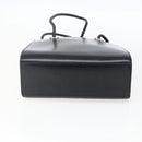 CARTIER Hand Bag Leather Black Silver Auth bs32968-9