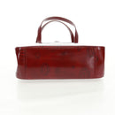 Chloe Hand Bag Patent leather Red Gold Auth bs32969V-6