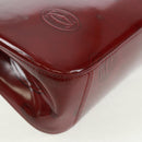 Chloe Hand Bag Patent leather Red Gold Auth bs32969V-16