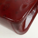Chloe Hand Bag Patent leather Red Gold Auth bs32969V-17