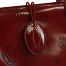 Chloe Hand Bag Patent leather Red Gold Auth bs32969V-18
