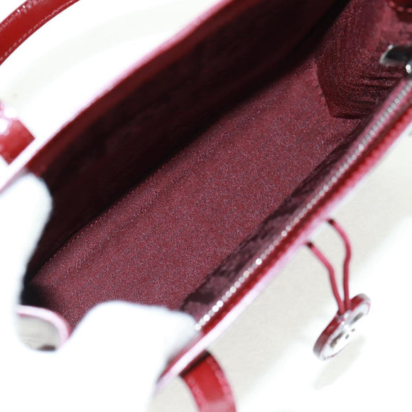 Chloe Hand Bag Patent leather Red Gold Auth bs32969V