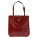 Chloe Hand Bag Patent leather Red Gold Auth bs32969V-13