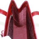 Chloe Hand Bag Patent leather Red Gold Auth bs32969V-22