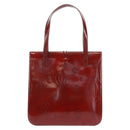 Chloe Hand Bag Patent leather Red Gold Auth bs32969V-2