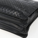BOTTEGA VENETA INTRECCIATO Hand Bag Leather Black 194669 Auth bs32970-12