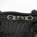 BOTTEGA VENETA INTRECCIATO Hand Bag Leather Black 194669 Auth bs32970-14