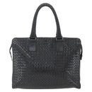 BOTTEGA VENETA INTRECCIATO Hand Bag Leather Black 194669 Auth bs32970-3