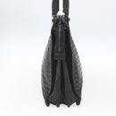 BOTTEGA VENETA INTRECCIATO Hand Bag Leather Black 194669 Auth bs32970-4