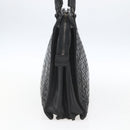 BOTTEGA VENETA INTRECCIATO Hand Bag Leather Black 194669 Auth bs32970-5