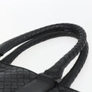 BOTTEGA VENETA INTRECCIATO Hand Bag Leather Black 194669 Auth bs32970-8