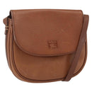 Burberrys Shoulder Bag Leather Brown Gold Auth bs32972-1