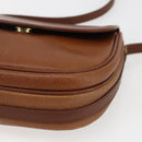 Burberrys Shoulder Bag Leather Brown Gold Auth bs32972-14