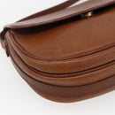 Burberrys Shoulder Bag Leather Brown Gold Auth bs32972-15
