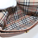 Burberrys Shoulder Bag Leather Brown Gold Auth bs32972-11