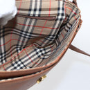 Burberrys Shoulder Bag Leather Brown Gold Auth bs32972-18