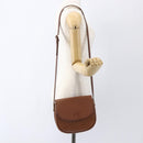Burberrys Shoulder Bag Leather Brown Gold Auth bs32972-22