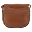 Burberrys Shoulder Bag Leather Brown Gold Auth bs32972-2