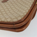 CELINE Macadam Canvas Shoulder Bag PVC Beige Gold Auth bs32974-16