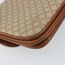 CELINE Macadam Canvas Shoulder Bag PVC Beige Gold Auth bs32974-17