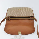 CELINE Macadam Canvas Shoulder Bag PVC Beige Gold Auth bs32974-19