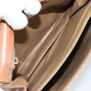 CELINE Macadam Canvas Shoulder Bag PVC Beige Gold Auth bs32974-11
