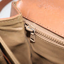 CELINE Macadam Canvas Shoulder Bag PVC Beige Gold Auth bs32974-23