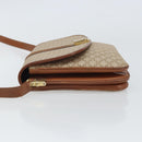 CELINE Macadam Canvas Shoulder Bag PVC Beige Gold Auth bs32974-4