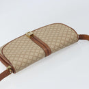 CELINE Macadam Canvas Shoulder Bag PVC Beige Gold Auth bs32974-6