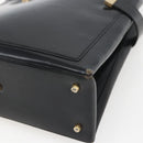 GUCCI Hand Bag Leather Black Gold 000 2113 0564 Auth bs32975-10