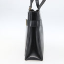 GUCCI Hand Bag Leather Black Gold 000 2113 0564 Auth bs32975-5