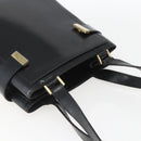 GUCCI Hand Bag Leather Black Gold 000 2113 0564 Auth bs32975-6