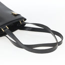 GUCCI Hand Bag Leather Black Gold 000 2113 0564 Auth bs32975-7