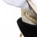 BALLY Shoulder Bag Leather Beige Gold Auth bs32976-20