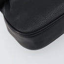 GIVENCHY Shoulder Bag Leather Black Gold Auth bs32977-11