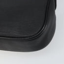 GIVENCHY Shoulder Bag Leather Black Gold Auth bs32977-12