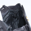 GIVENCHY Shoulder Bag Leather Black Gold Auth bs32977-18