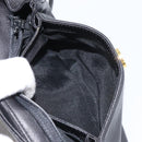 GIVENCHY Shoulder Bag Leather Black Gold Auth bs32977-22