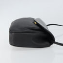 GIVENCHY Shoulder Bag Leather Black Gold Auth bs32977-4