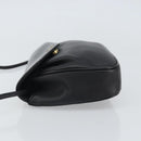 GIVENCHY Shoulder Bag Leather Black Gold Auth bs32977-5