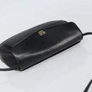 GIVENCHY Shoulder Bag Leather Black Gold Auth bs32977-6