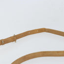 CELINE Macadam Canvas Shoulder Bag PVC Beige Gold Auth bs32978-8