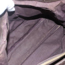 CELINE C Macadam Canvas Hand Bag Suede Brown Gold Auth bs32980-11