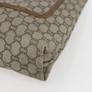 GUCCI GG Plus Supreme Web Sherry Line Tote Bag PVC Beige Red Green Auth bs32982-9