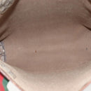 GUCCI GG Plus Supreme Web Sherry Line Tote Bag PVC Beige Red Green Auth bs32982-11