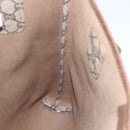 GUCCI GG Plus Supreme Web Sherry Line Tote Bag PVC Beige Red Green Auth bs32982-19