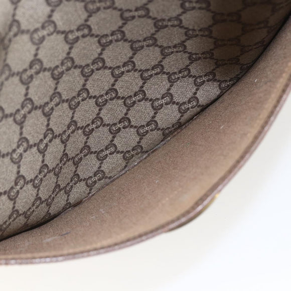 GUCCI GG Plus Supreme Web Sherry Line Tote Bag PVC Beige Red Green Auth bs32982