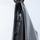 GUCCI Bamboo Hand Bag Patent leather Silver Black 001 1998 3008 Auth bs32983-9